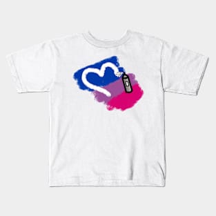 Bi Pride Flag Tag Kids T-Shirt